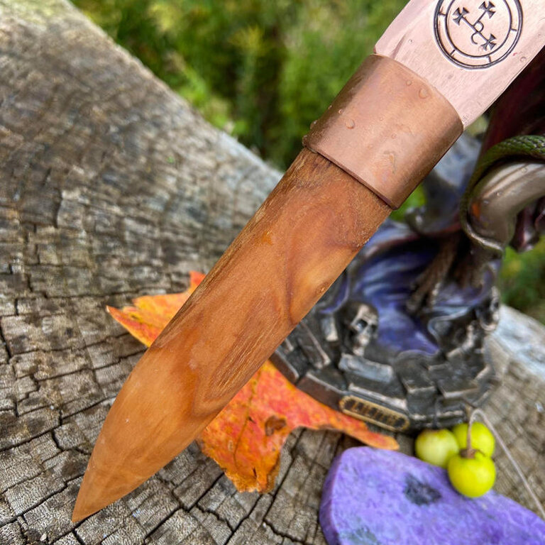 Luna Ignis Copper and Apple Lilith Athame Crying Moon Cunning Craft