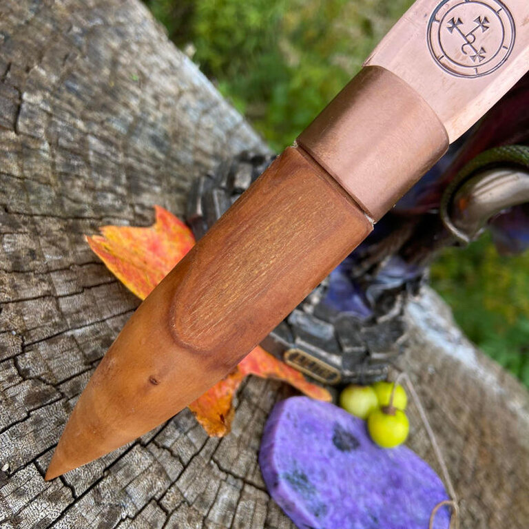 Luna Ignis Copper and Apple Lilith Athame Triple Moon Cunning Craft