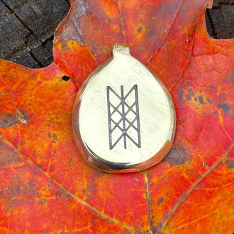 Luna Ignis Luna Ignis Hand Crafted Brass Web Of Wyrd Amulet pendant Luna Ignis Luna Ignis Hand Crafted Brass Web Of Wyrd Amulet pendant