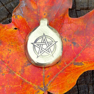 Luna Ignis Luna Ignis Hand Crafted Brass Pentacle Amulet pendant Luna Ignis Luna Ignis Hand Crafted Brass Pentacle Amulet pendant