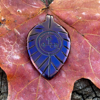 Luna Ignis Luna Ignis Hand Forged Unique Lilith Leaf Pendant Luna Ignis Luna Ignis Hand Forged Unique Lilith Leaf Pendant