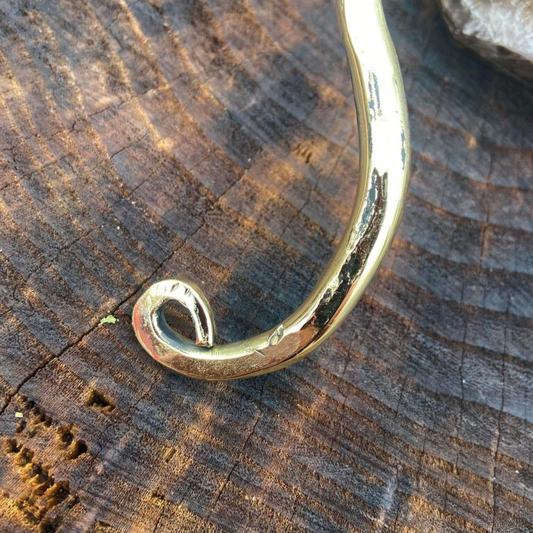Luna Ignis Brass Torc Hand Crafted Small no2