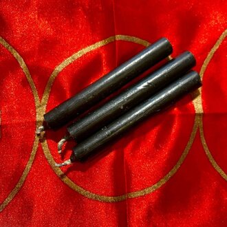 Luna Ignis Three Black Chime Spell Candles at 35c each Luna Ignis Three Black Chime Spell Candles at 35c each