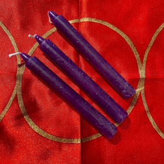 Luna Ignis Three Dark Purple Chime Spell Candles At 35c Each Luna Ignis Three Dark Purple Chime Spell Candles At 35c Each
