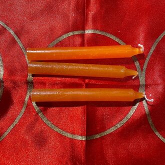 Luna Ignis Three Orange Chime Spell Candles At 35c Each Luna Ignis Three Orange Chime Spell Candles At 35c Each