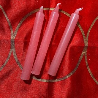 Luna Ignis Three Pink Chime Spell Candles  At 35c Each Luna Ignis Three Pink Chime Spell Candles  At 35c Each