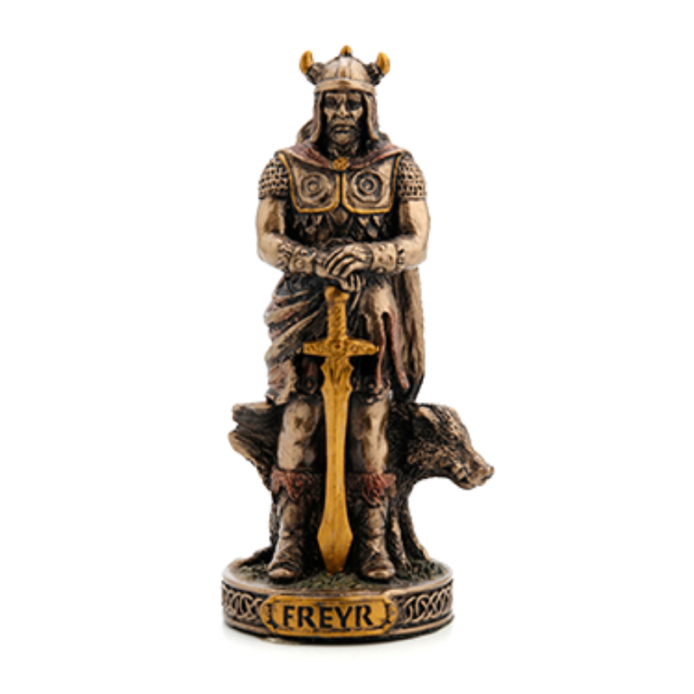 Luna Ignis Norse Mini Statue - Freyr (Bronze)