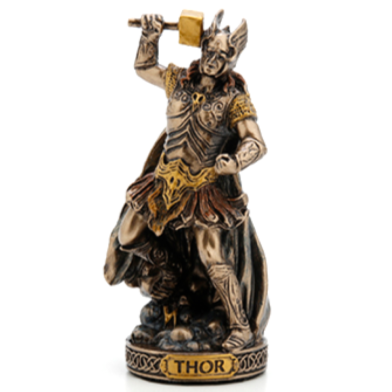 Luna Ignis Norse Mini Statue - Thor (Bronze)