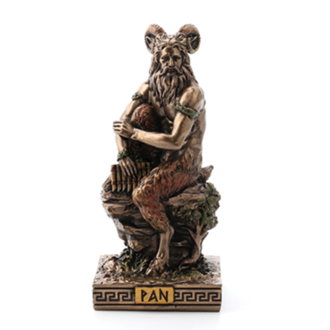 Luna Ignis Greek Mini Statue - Pan (Bronze) Luna Ignis Greek Mini Statue - Pan (Bronze)