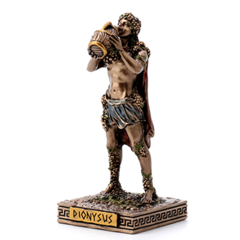 Luna Ignis Greek Mini Statue - Dionysus (Bronze)