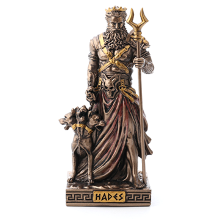 Luna Ignis Greek Mini Statue - Hades (Bronze)