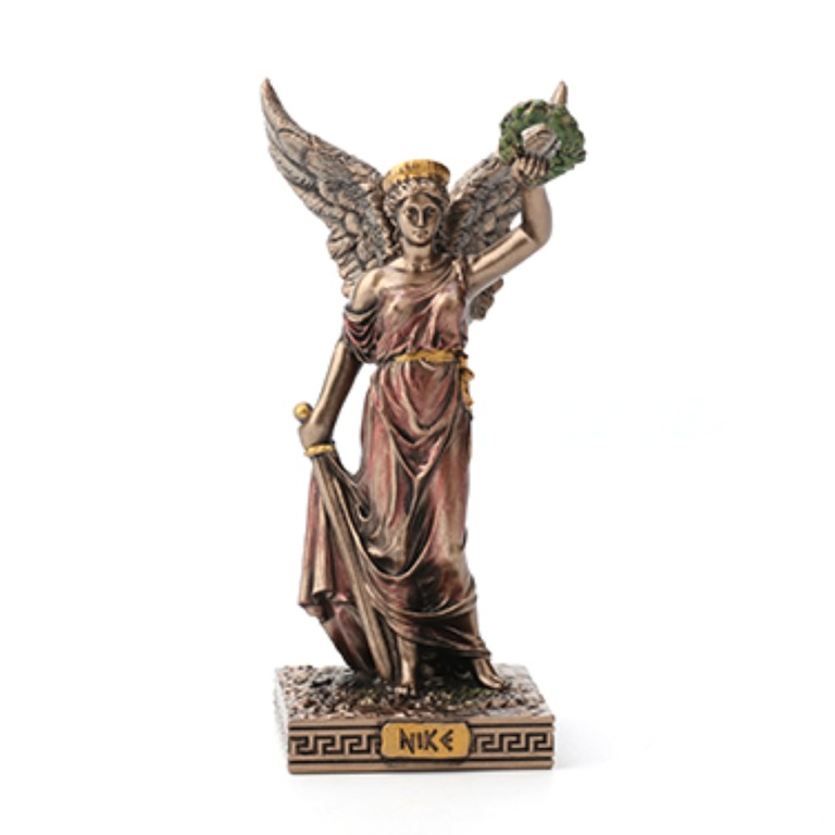 Luna Ignis Greek Mini Statue - Nike (Bronze)