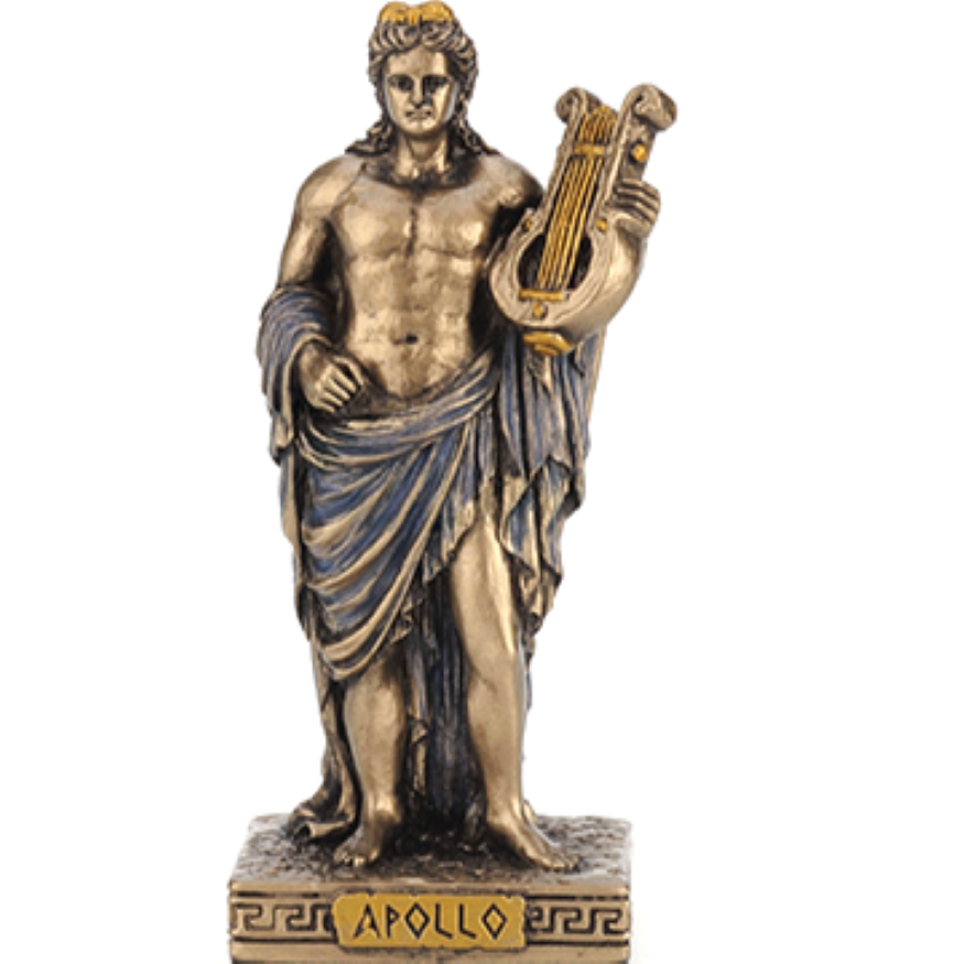 Greek Mini Statue - Apollo (Bronze) - Artes and Craft LLC