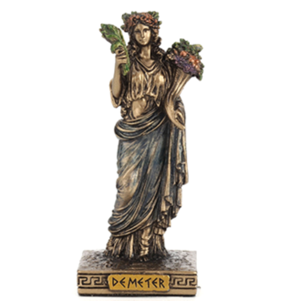Luna Ignis Greek Mini Statue - Demeter (Bronze) Luna Ignis Greek Mini Statue - Demeter (Bronze)