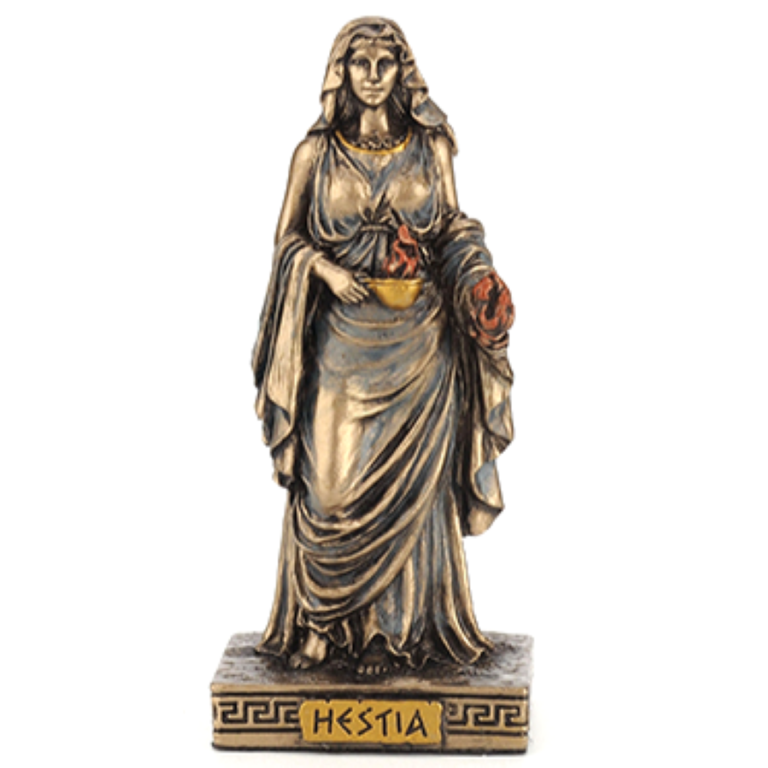 Luna Ignis Greek Mini Statue - Hestia (Bronze)