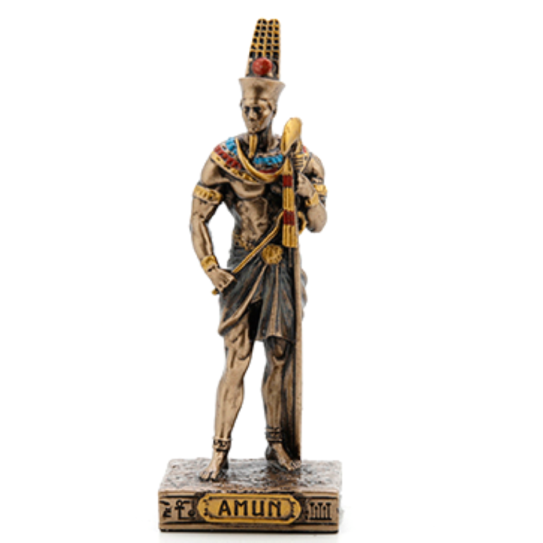 Luna Ignis Egyptian Mini Statue - Amun (Bronze)