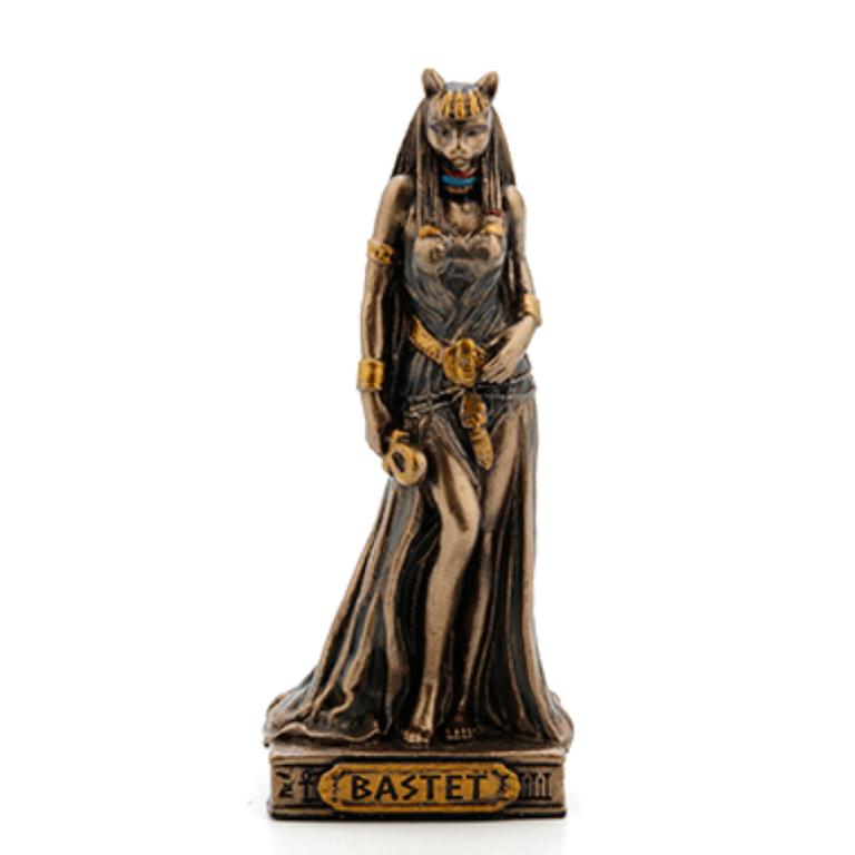 Luna Ignis Egyptian Mini Statue - Bastet (Bronze)