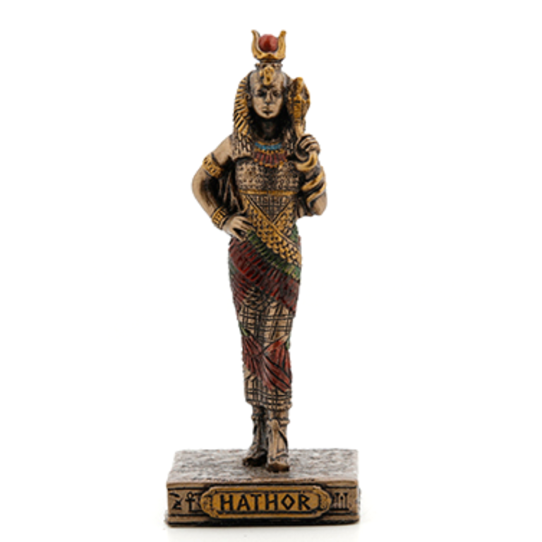 Luna Ignis Egyptian Mini Statue - Hathor (Bronze)