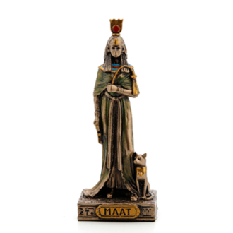 Luna Ignis Egyptian Mini Statue - Maat (Bronze)
