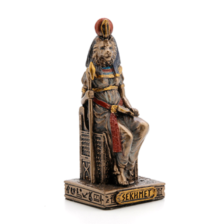 Luna Ignis Egyptian Mini Statue - Sekhmet (Bronze)