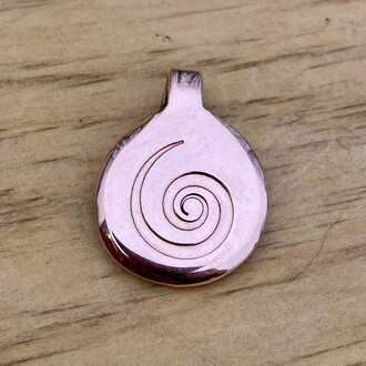 Luna Ignis Luna Ignis Hand Crafted Copper Neolithic Spiral Amulet pendant Luna Ignis Luna Ignis Hand Crafted Copper Neolithic Spiral Amulet pendant