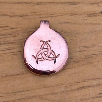 Luna Ignis Luna Ignis Hand Crafted Copper Triple Crescent Moon aka Horns Of Odin Amulet pendant Luna Ignis Luna Ignis Hand Crafted Copper Triple Crescent Moon aka Horns Of Odin Amulet pendant