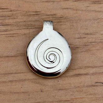 Luna Ignis Luna Ignis Hand Crafted Brass Neolithic Spiral Amulet pendant Luna Ignis Luna Ignis Hand Crafted Brass Neolithic Spiral Amulet pendant