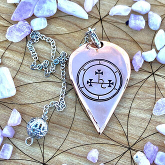 Luna Ignis Luna Ignis Artisan Copper Pendulum Hand Crafted with Lilith Sigil