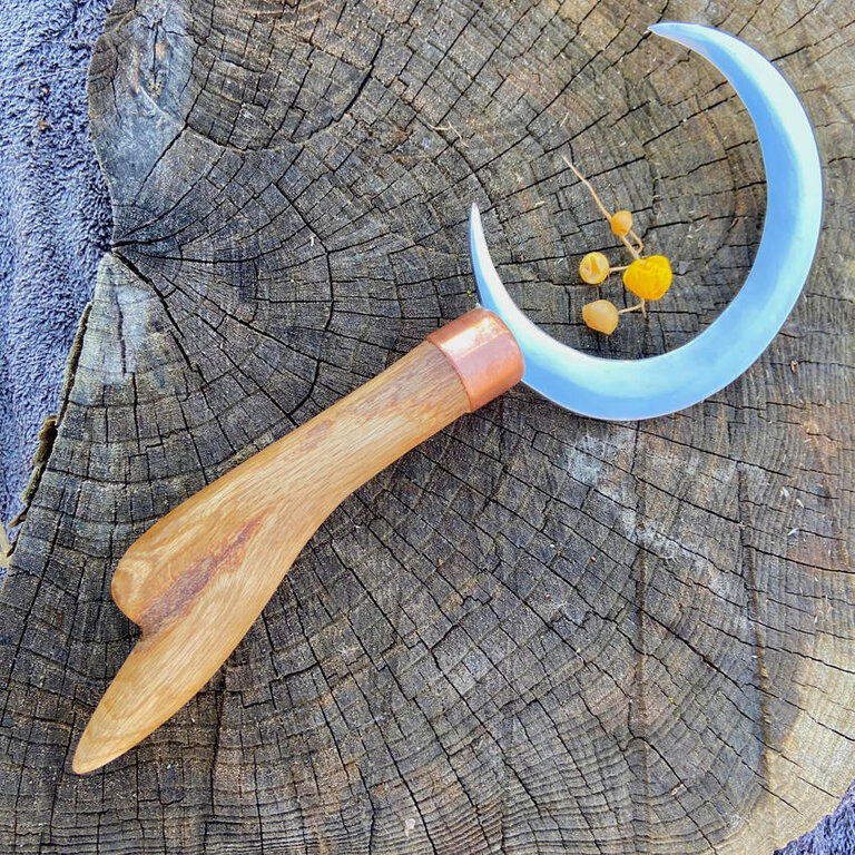 Luna Ignis Crescent Moon Boline With Red Oak Handle