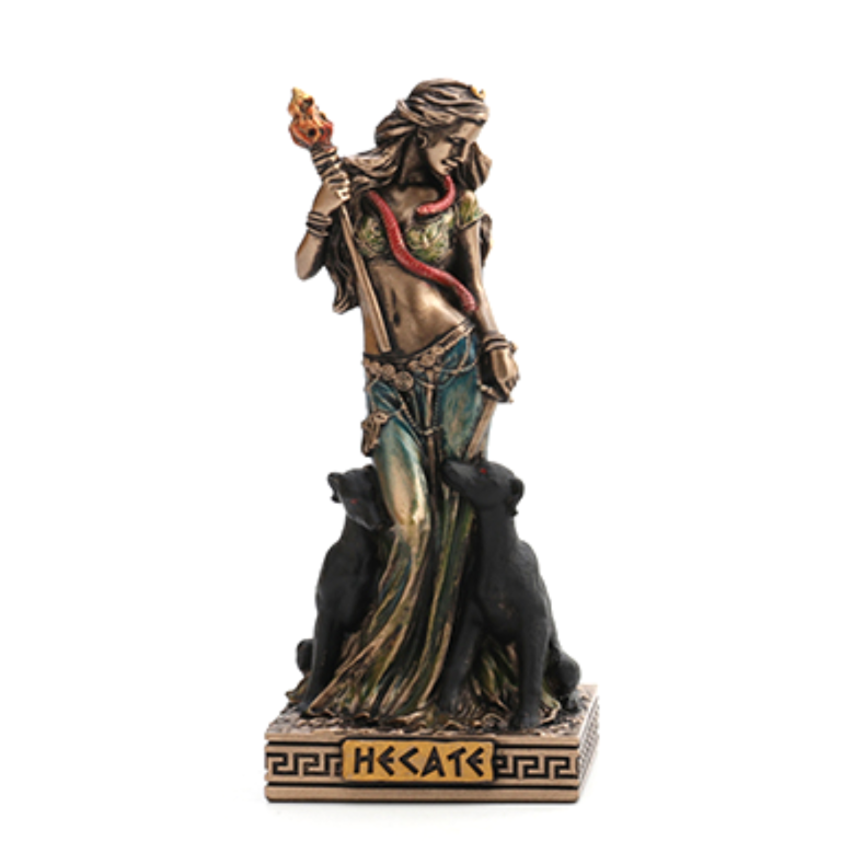 Luna Ignis Greek Mini Statue - Hecate (Bronze)