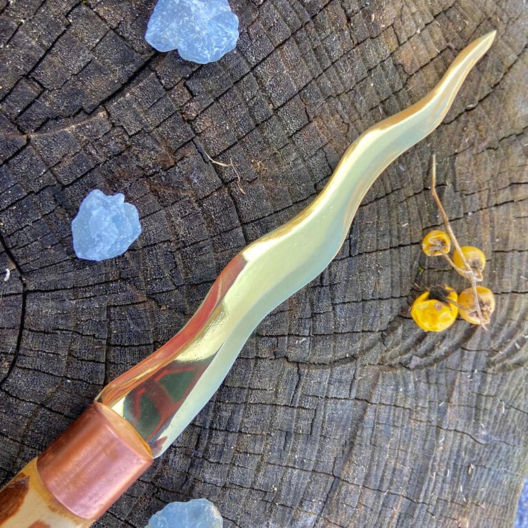 Luna Ignis Brass and Willow Kris Athame