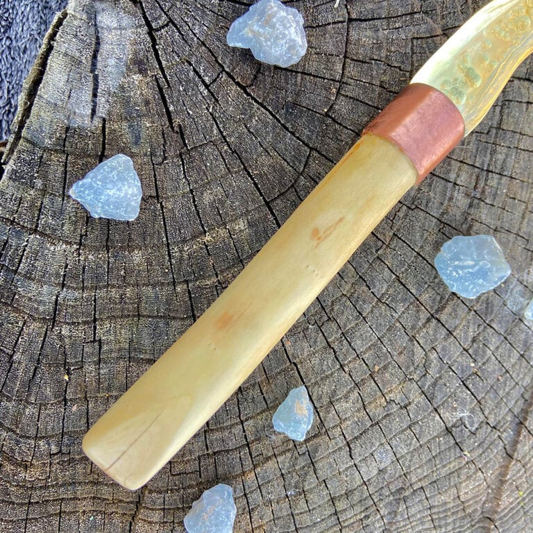 Luna Ignis Brass and Hawthorn Large Kris Athame