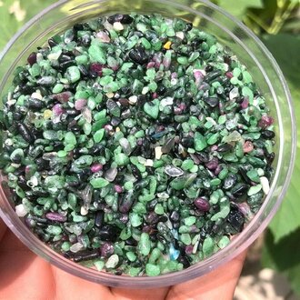 Luna Ignis Ruby Zoisite Chips 1oz (Crystal Chip Bar)