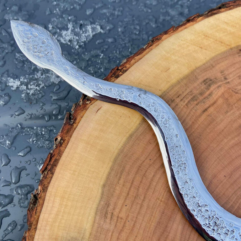 Luna Ignis Loki English Graveyard Yew and Iron Serpent Athame Large 21.5 inches