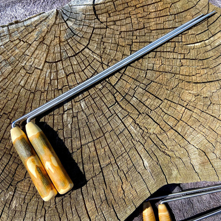 Luna Ignis Dowsing Rods With Hawthorn Handles