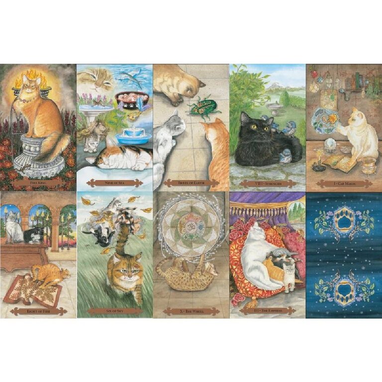 Llewellyn Publications MYSTICAL CATS TAROT (78-card deck & 312-page book)