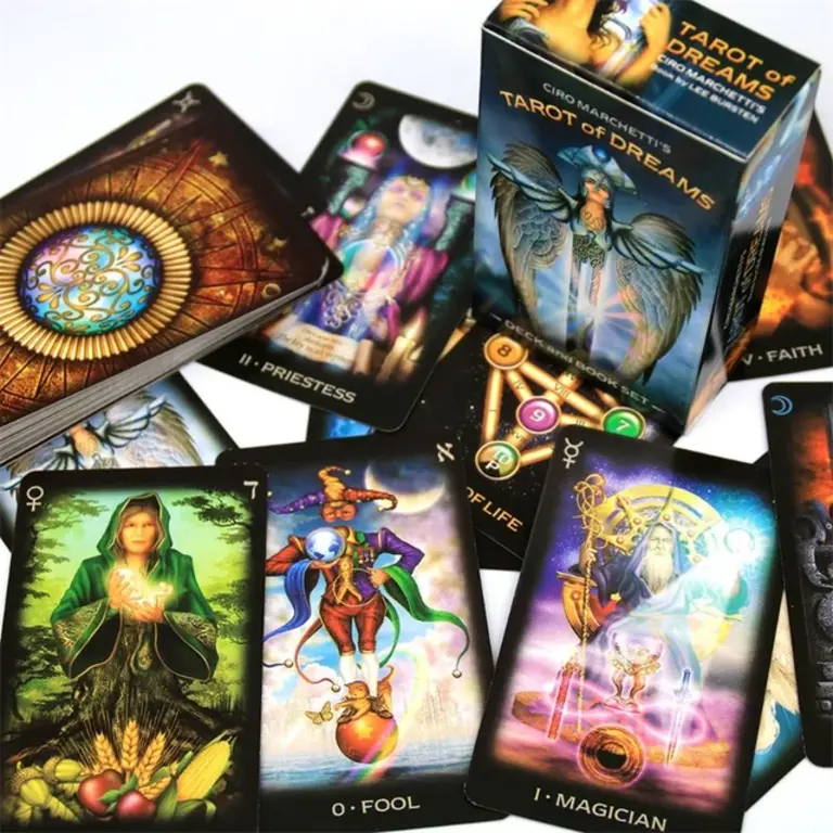 U.S. Games TAROT OF DREAMS DECK AND BOOK SET (83-card deck & 112-page guidebook; boxed)
