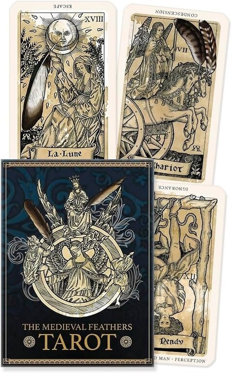 U.S. Games The Medieval Feathers Tarot BOX SET