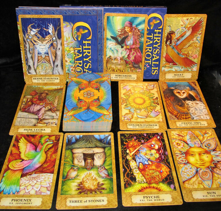 U.S. Games CHRYSALIS TAROT (78-card deck & 216-page book) BOX SET