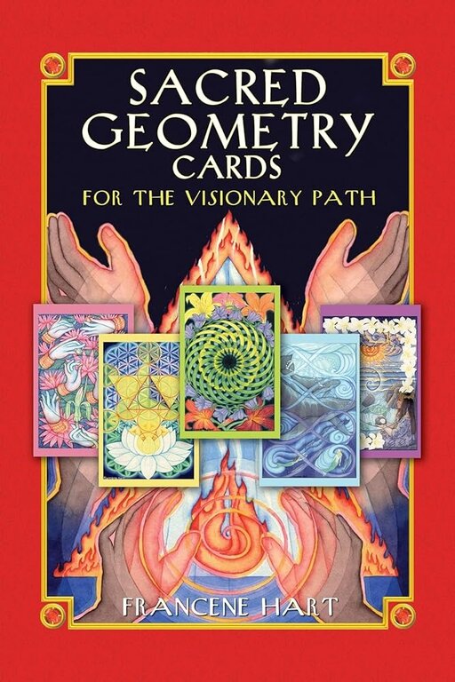 New Leaf Distribution SACRED GEOMETRY CARDS FOR THE VISIONARY PATH (64-card deck & book) BOX SET