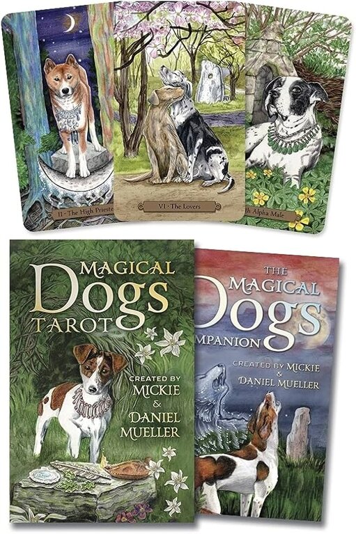 Llewellyn Publications MAGICAL DOGS TAROT (78-card deck & book) BOX SET