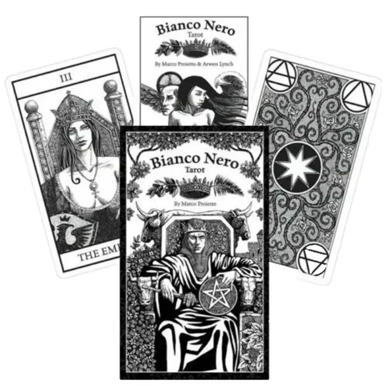 U.S. Games BIANCO NERO TAROT (80-card deck & 64-page booklet)