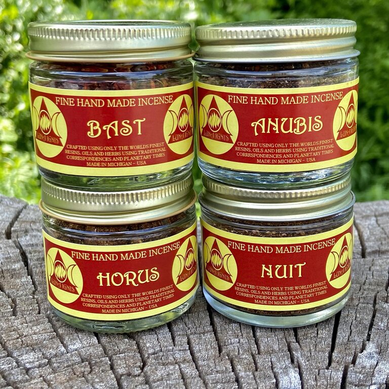 Luna Ignis BOGO Luna Ignis Incense - Egyptian Series (Four for the Price of Three)