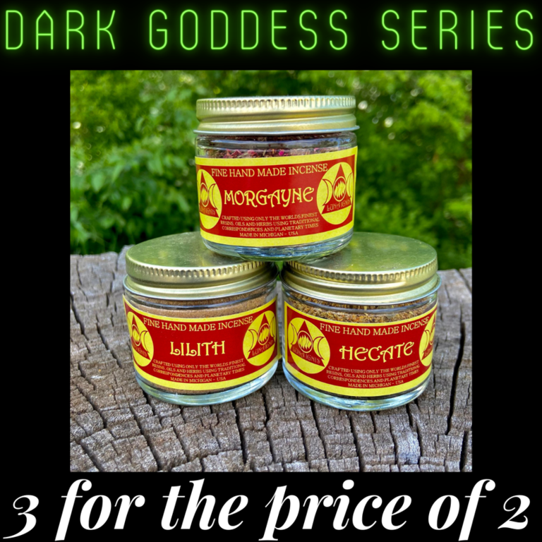 Luna Ignis BOGO Luna Ignis Incense - Dark Goddess Series (Three for the Price of Two)