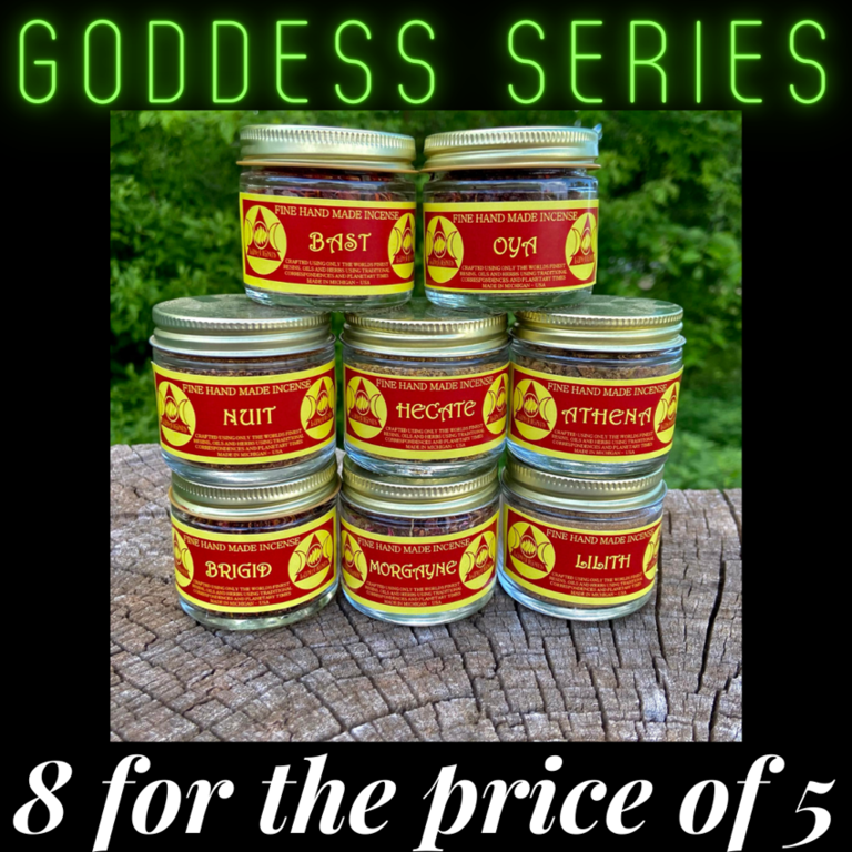 Luna Ignis BOGO Luna Ignis Incense - Goddess Series (Eight for the Price of Five)