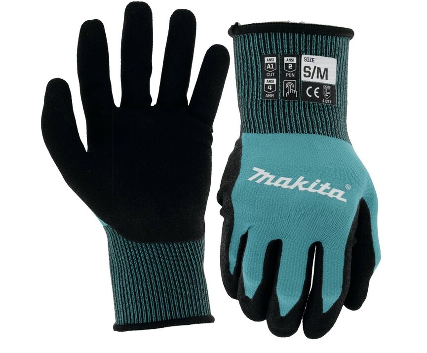 FITKNIT™ CUT LEVEL 1 NITRILE COATED DIPPED GLOVES (S/M)