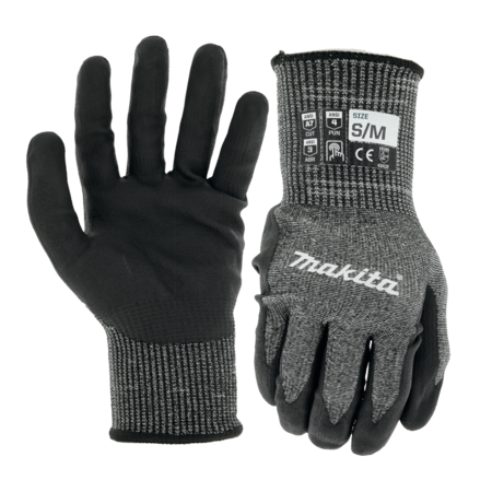 ADVANCED FITKNIT™ CUT LEVEL 7 NITRILE COATED DIPPED GLOVES (S/M)