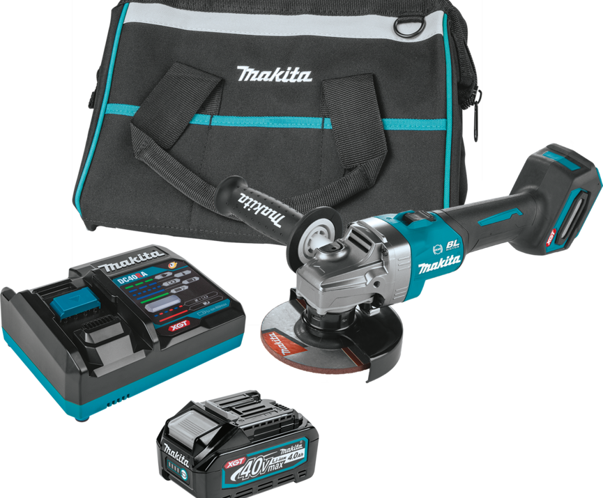 40V MAX 4‐1/2” / 5" ANGLE GRINDER KIT, ELECTRIC BRAKE, NO LOCK‐OFF, LOCK‐ON, B