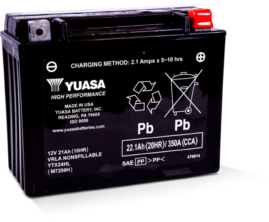 YUASA YTX24HL-BS 12V 21Ah (10HR) 350 CCA