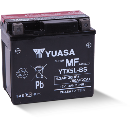 YUASA YTX5L-BS 12V 4Ah (10HR) 80 CCA